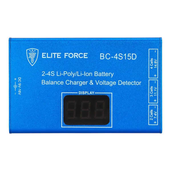 CHARGEUR POUR BATTERIE LIPO ELITE FORCE 7,4 A 14,8 V 2-4S