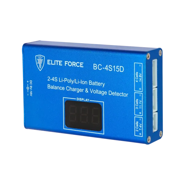 CHARGEUR POUR BATTERIE LIPO ELITE FORCE 7,4 A 14,8 V 2-4S