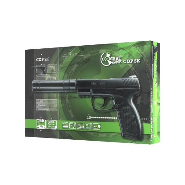 PIST COMBAT ZONE COP SK BBS 6MM CO2 2,0J