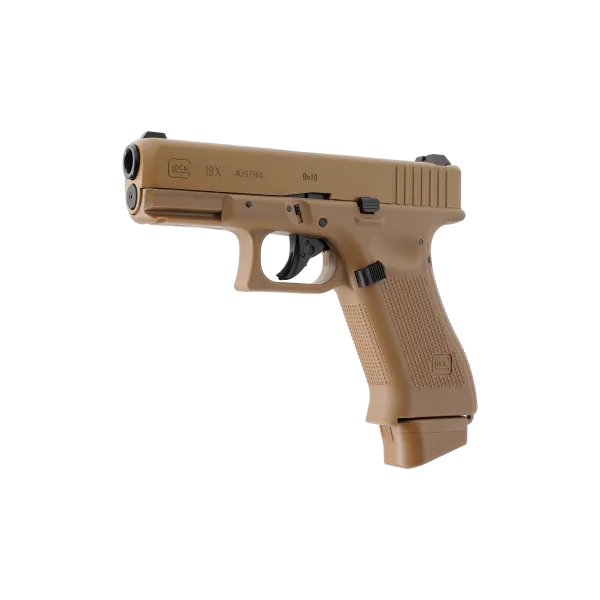 PIST GLOCK 19X BBS 6MM CO2 1.6J - COYOTE