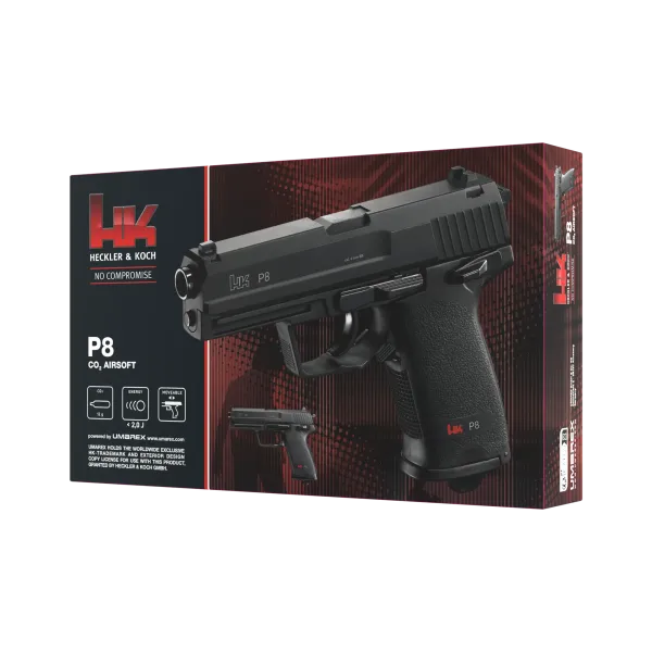 PIST HECKLER&KOCH P8 BBS 6MM CO2 2,0J