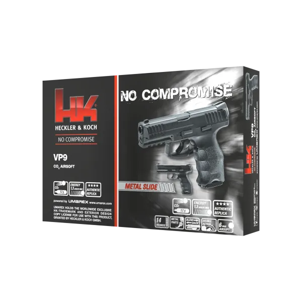 PIST HECKLER&KOCH VP9 BBS 6MM CO2 1,3J
