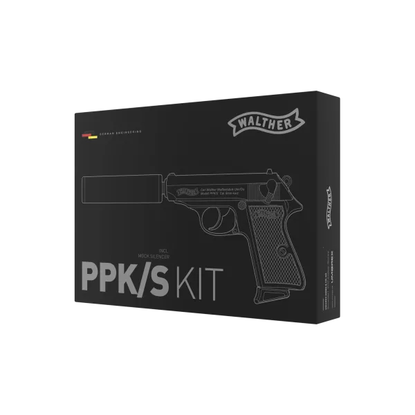 PIST WALTHER PPK/S BLK KIT BBS 6MM GAZ 1,0 J