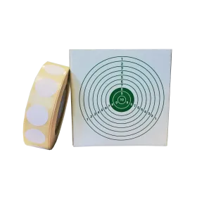 GOMMETTES BLANCHES POUR CIBLES DIAM. 15 MM, BOITE DE 1000