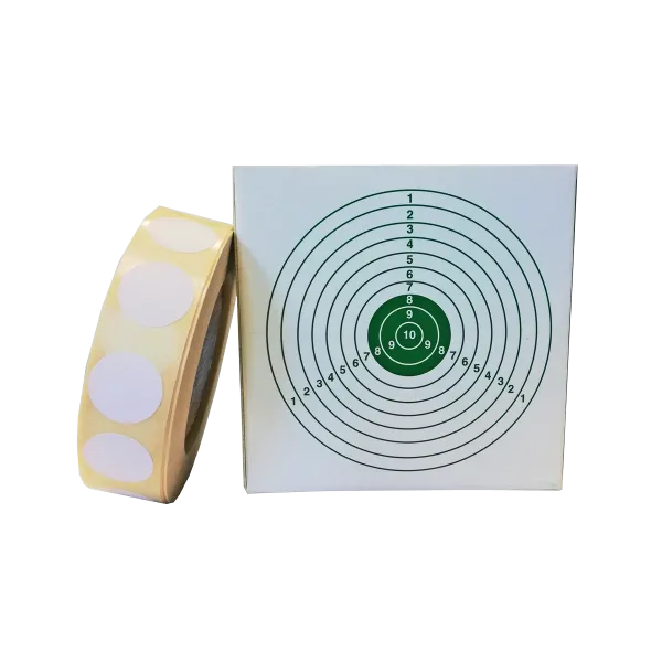 GOMMETTES BLANCHES POUR CIBLES DIAM. 15 MM, BOITE DE 1000