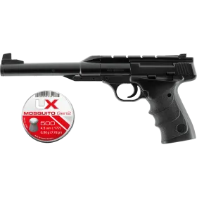 PACK BUCK MARK URX BROWNING CAL 4.5MM + 500 PLOMBS PLATS MOSQUITO GEN 2