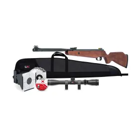 PACK R-FORCE WOOD ( LUNETTE 3-9X40, 500 PLOMBS, FOURREAU+100 CIBLE+PORTE-CIBLE )