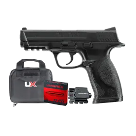 PACK SMITH&WESSON M&P40  BLACK CO2 CAL BB/4.5 + LASER, FOURREAU ET CO2