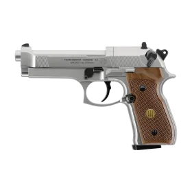 PIST BERETTA M 92 FS CO2 CAL 4.5 MM - NICKEL/BOIS