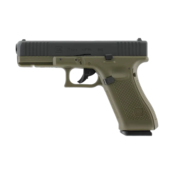 PIST GLOCK 17 GEN5 CO2 CAL BB/4.5MM  3,0 J BLACK BATTLEFIELD GREEN