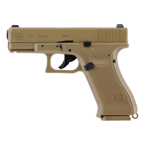 PIST GLOCK 19X CO2 CAL BB/4.5 - COYOTE - 18 COUPS