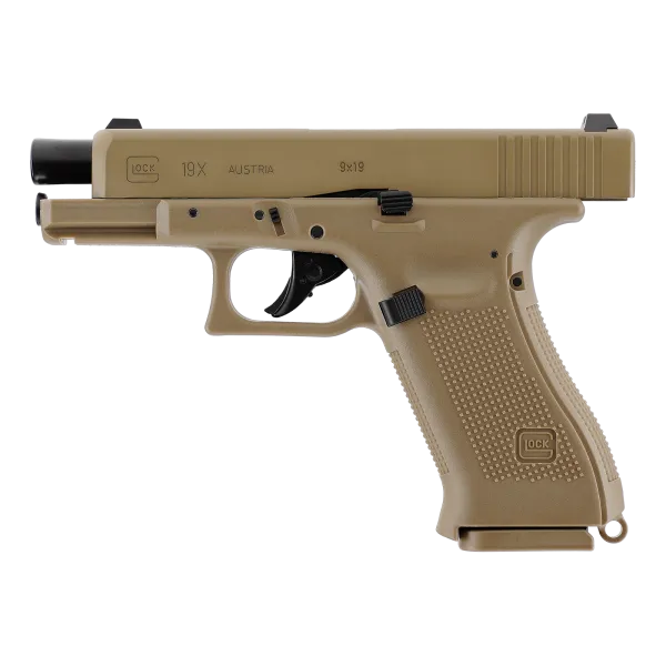 PIST GLOCK 19X CO2 CAL BB/4.5 - COYOTE - 18 COUPS