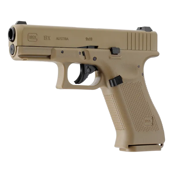 PIST GLOCK 19X CO2 CAL BB/4.5 - COYOTE - 18 COUPS