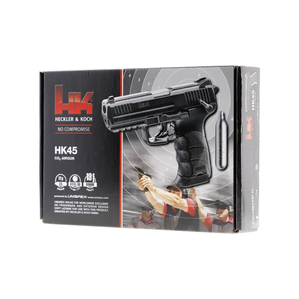 PIST HECKLER & KOCH HK45 BLACK CO2 CAL BB/4.5MM