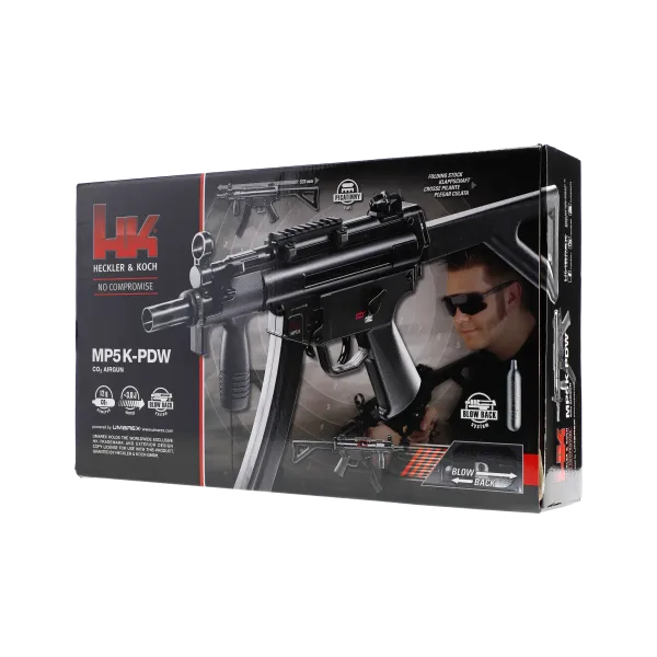 PIST HECKLER & KOCH MP5 K-PDW BLACK CO2 CAL BB/4.5MM