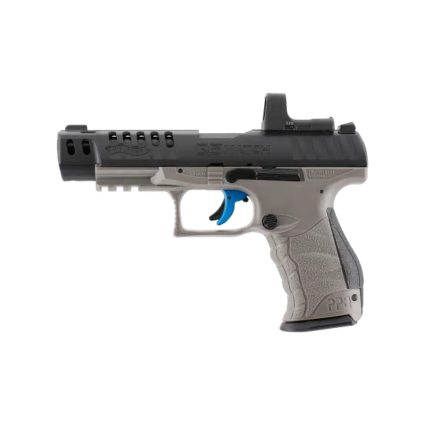 PIST WALTHER Q5 MATCH COMBO 5'' CO2 CAL 4.5MM AVEC VISEUR RDS 8