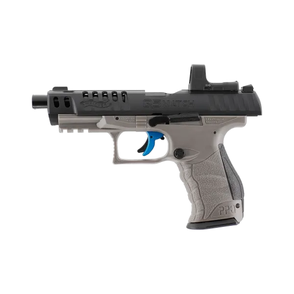 PIST WALTHER Q5 MATCH COMBO 5'' CO2 CAL 4.5MM AVEC VISEUR RDS 8