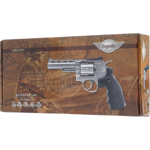 REV LEGENDS S40 SILVER CO2 CAL 4.5 MM