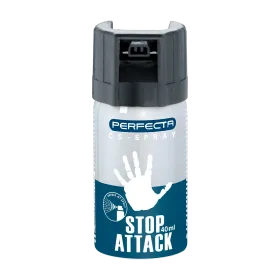 BOMBE STOP ATTACK GAZ CS 40 ML PERFECTA