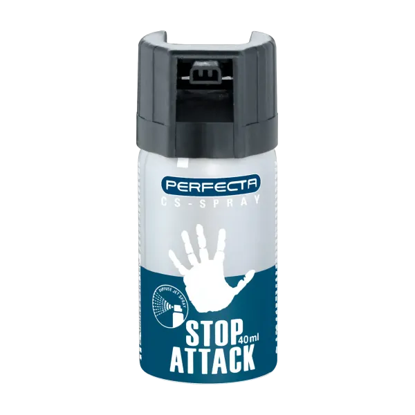 BOMBE STOP ATTACK GAZ CS 40 ML PERFECTA