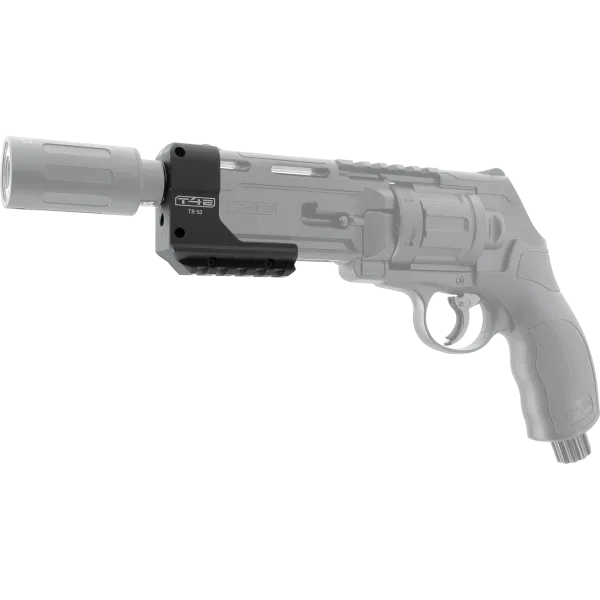 SUPPORT DE FIXATION ACCESSOIRES T4E TR50 AVEC FILETAGE ET BAGUE DE PROTECTION