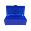 BOITE DE RANGEMENT BLEUE 50 MUNITIONS CAL 357