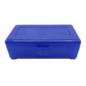 BOITE DE RANGEMENT BLEUE 50 MUNITIONS CAL 357