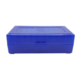 BOITE DE RANGEMENT BLEUE 50 MUNITIONS CAL 45 ACP
