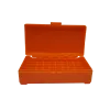 BOITE DE RANGEMENT ORANGE 50 MUNITIONS CAL 9MM