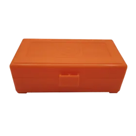 BOITE DE RANGEMENT ORANGE 50 MUNITIONS CAL 9MM