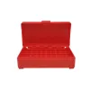 BOITE DE RANGEMENT ROUGE 50 MUNITIONS CAL 9MM