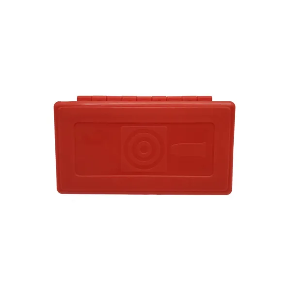 BOITE DE RANGEMENT ROUGE 50 MUNITIONS CAL 9MM