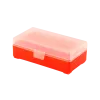 BOITE DE RANGEMENT ROUGE 50 MUNITIONS CAL 9MM