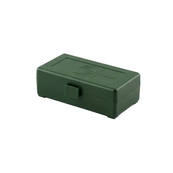 BOITE DE RANGEMENT VERTE 50 MUNITIONS CAL 357