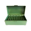 BOITE DE RANGEMENT VERTE 50 MUNITIONS CAL 357