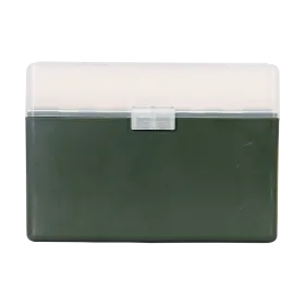 BOITE DE RANGEMENT VERTE COUVERCLE TRANSPARENT 32 MUNITIONS CAL 338L