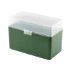 BOITE DE RANGEMENT VERTE COUVERCLE TRANSPARENT 32 MUNITIONS CAL 338L