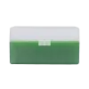 BOITE DE RANGEMENT VERTE COUVERCLE TRANSPARENT 50 MUNITIONS CAL 243