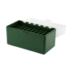 BOITE DE RANGEMENT VERTE COUVERCLE TRANSPARENT 50 MUNITIONS CAL 30-06