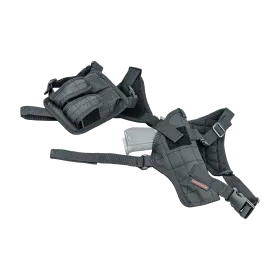 HOLSTER EPAULE AMBIDEX. RETENTION SANGLE 2 PORTE-CHARGEURS, GRAND PIST (GPDA 9)