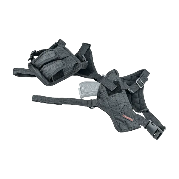 HOLSTER EPAULE AMBIDEX. RETENTION SANGLE 2 PORTE-CHARGEURS, GRAND PIST (GPDA 9)
