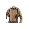 HOLSTER EPAULE AMBIDEX. RETENTION SANGLE 2 PORTE-CHARGEURS, GRAND PIST (GPDA 9)