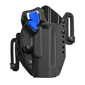 HOLSTER POLYMERE A RETENTION, SECURITE LTG PRO BLEUE - PDP 4.5''/5''- DROITIER