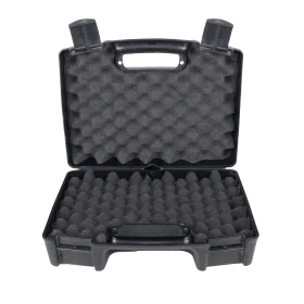 MALLETTE ARME DE POING, FERMETURE 2 ATTACHES, MOUSSE ALVEOLEE, 37,5X28X13 CM