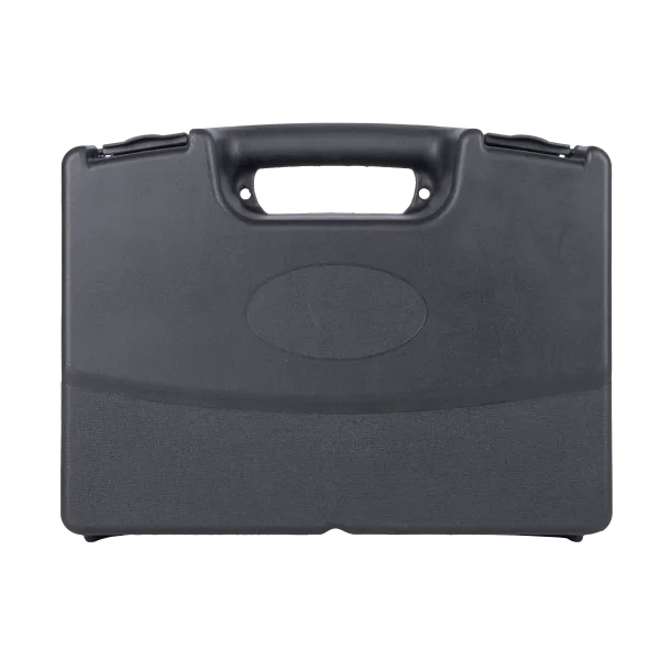MALLETTE ARME DE POING, FERMETURE 2 ATTACHES, MOUSSE ALVEOLEE, 37,5X28X13 CM