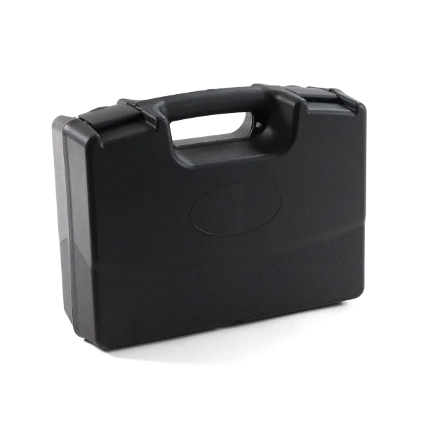MALLETTE ARME DE POING, FERMETURE 2 ATTACHES, MOUSSE ALVEOLEE, 37,5X28X13 CM