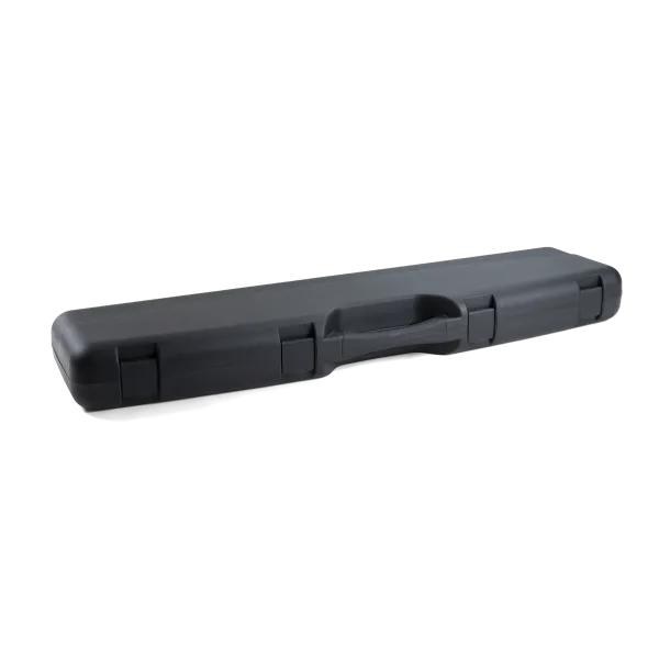 MALLETTE POUR ARME, FERMETURE 4 ATTACHES, MOUSSE ALVEOLEE, 110X25X11 CM