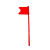 TEMOIN DE CHAMBRE VIDE CARAB Ø5MM, L210MM, ROUGE