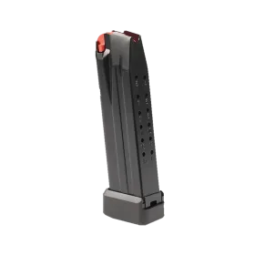CHARGEUR 15+2 CPS Q5, Q4, PPQ WALTHER 9X19, RALLONGE CHARGEUR ACIER- NOIR