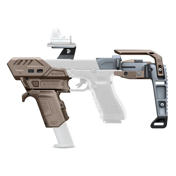 KIT STABILISATEUR RECOVER S-PRO MG COMPLET POUR GLOCK - TAN